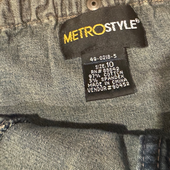 Vintage hipster denim halter jumpsuit with wide belt faded to perfection - Picture 7 of 8